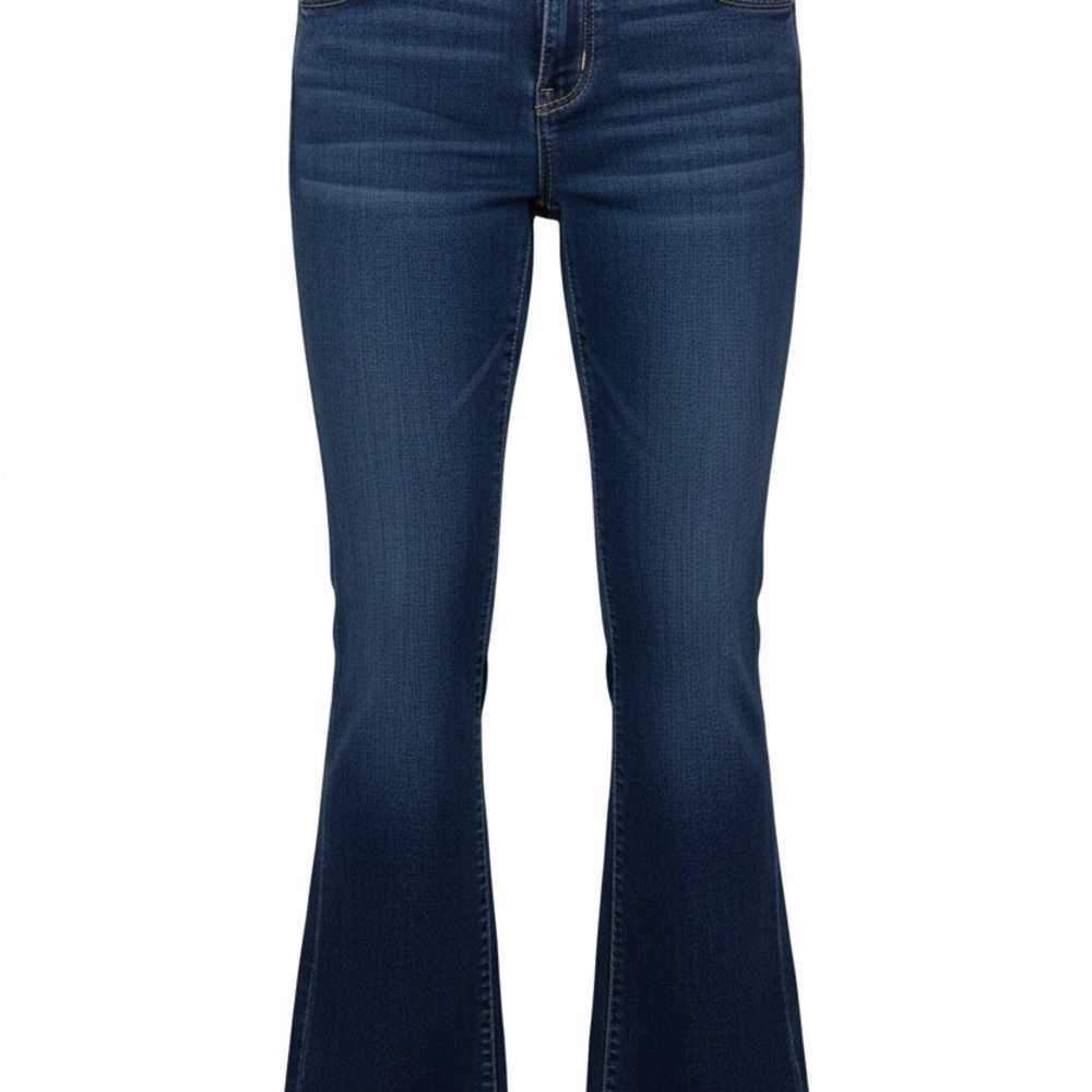 CAbi Indigo Flare Jeans. Outside seam 37. Inside seam 27